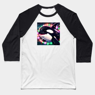 Cute Orca Drawing Baseball T-Shirt